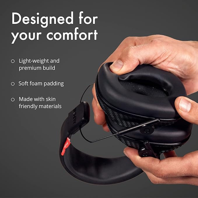 Alpine Racing Pro Earmuff MotoGP™ - Earmuffs for Adults - 22 dB - ANSI Certified - Premium Noise Protection for Race Events - High End Carbon - Noise Reduction Headphones - Light-Weight Design