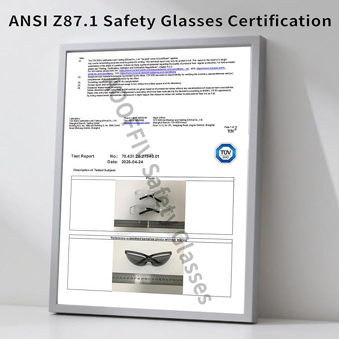 50 Pack Bulk Safety Glasses Clear Lens ANSI Z87.1 Safety Glasses for Women Men Eye Protection Glasses with Scratch and Impact Resistant for Construction and Laboratory