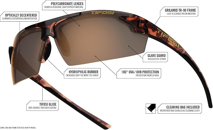 Track Sport Men & Women Sunglasses - Ideal For Baseball, Golf, Pickleball, Running and Tennis - Unisex Glasses