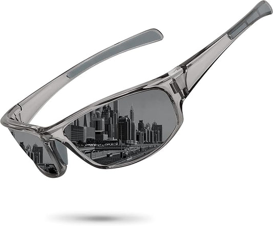 Sports Polarized Sunglasses for Men Women Wrap Around Sun Glasses Fishing Cycling Driving Running UV Protection