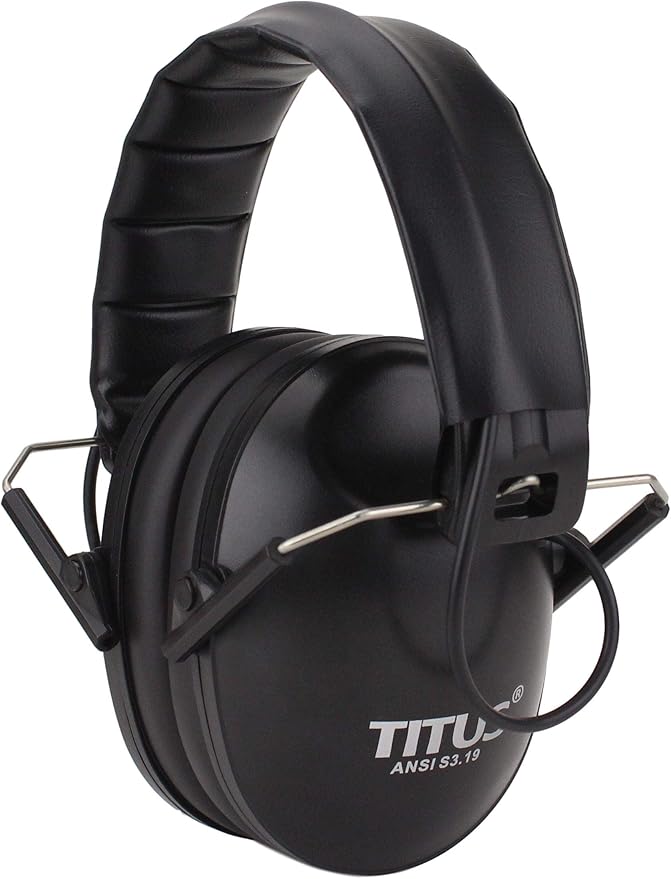 TITUS EB2 Low Profile Smart Series Electronic Noise Cancelling Hearing Protection, Noise Management Earmuffs