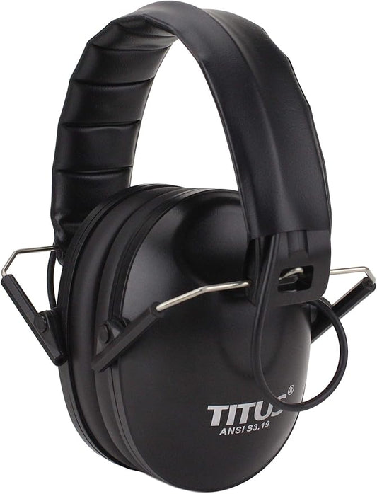 TITUS EB2 Low Profile Smart Series Electronic Noise Cancelling Hearing Protection, Noise Management Earmuffs