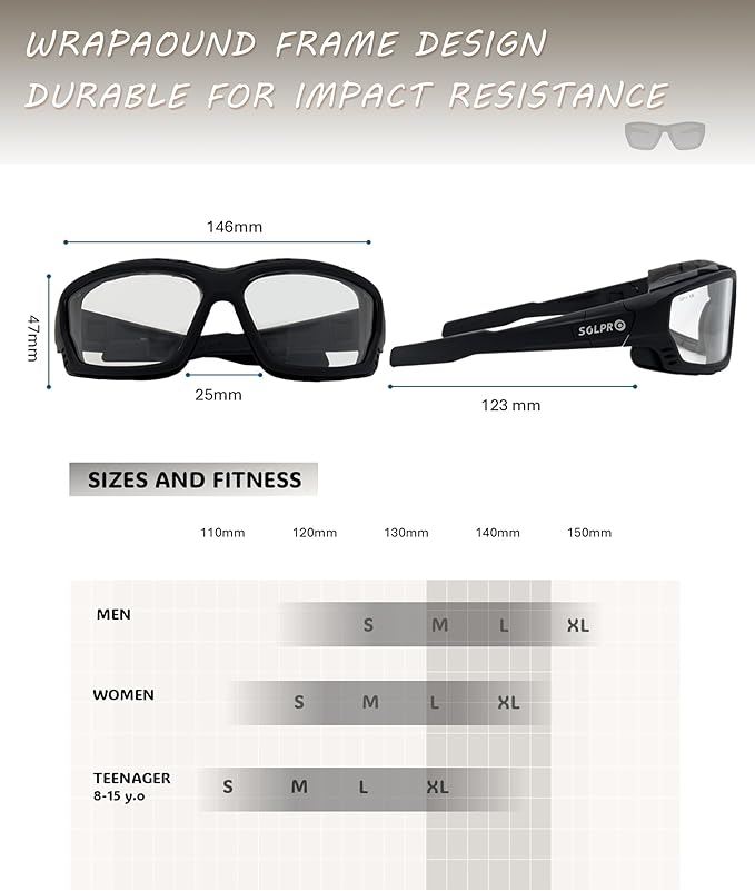 Anti-Fog Safety Motorcycle Riding Sunglasses Foam padded Goggle, Dustproof, Windproof, Hunting, Hiking, Golfing