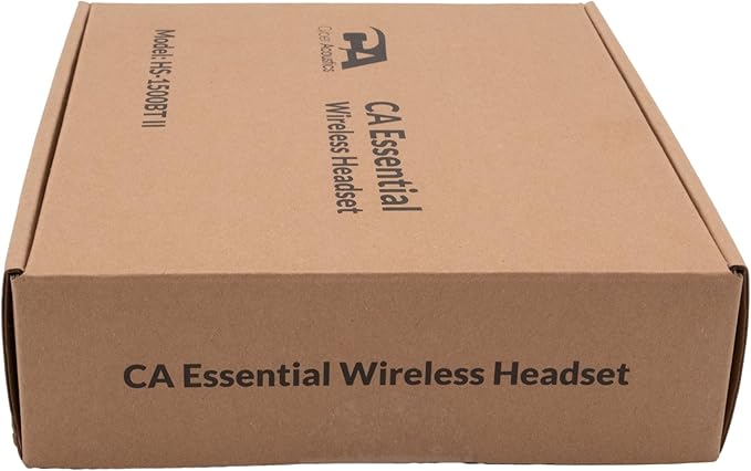 Cyber Acoustics Professional Wireless Headset with AI Noise Cancelation (HS-1500BT II) - Includes ANC and AI-Powered Noise Canceling Tech for Professional Sounding Calls, USB-C Bluetooth Dongle