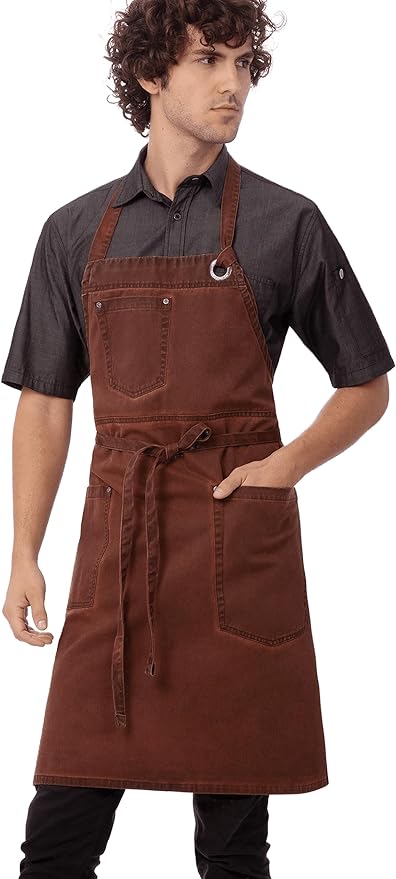 Chef Works Unisex Dorset Bib Apron