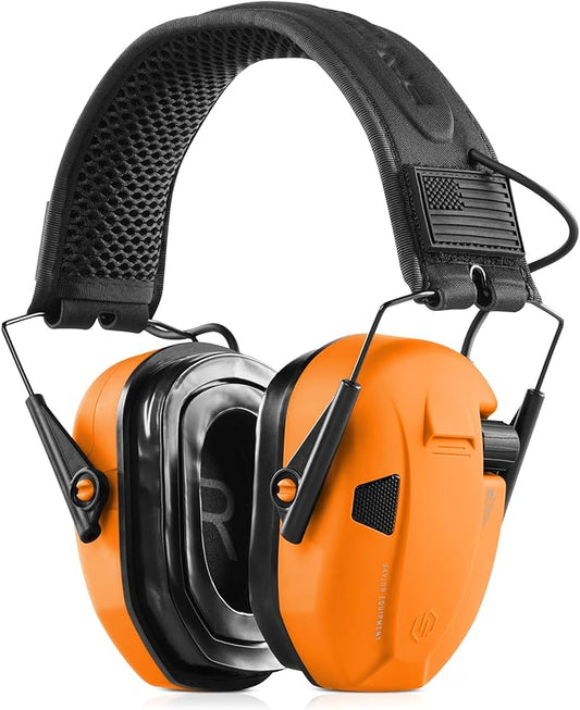 Savior Equipment Apollo Electronic Earmuffs For Shooting w/Gel Ear Pads, 24dB NRR, Noise Cancelling Ear Protection Headset