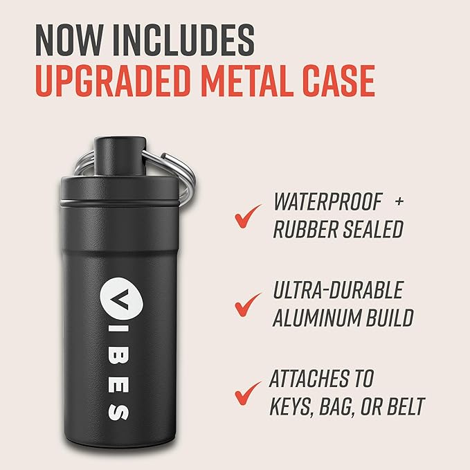 VIBES High Fidelity Concert Ear Plugs – Reusable Noise Reducing Ear Plugs for Concerts, Musicians, Raves, and Live Events – Comfortable Hearing Protection for Loud Environments