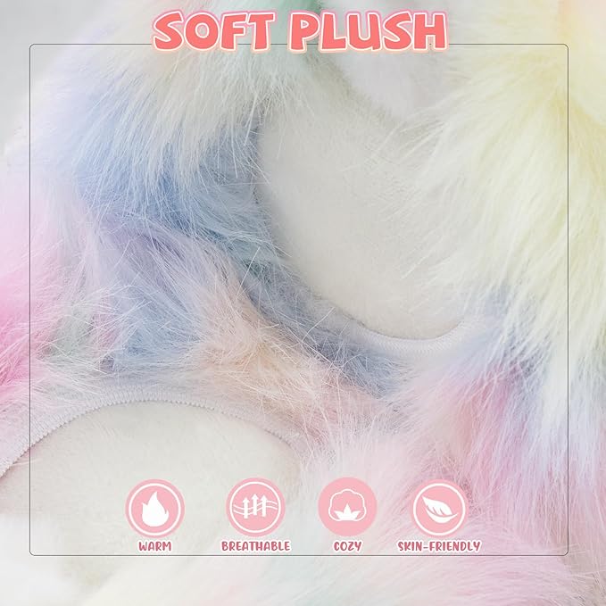 XIAOHAWANG Winter Earmuffs for Kids Girl Warm Ear Muffs Baby Boy Plush Padded Ear Warmer