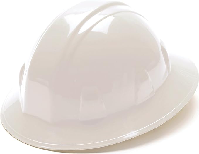 Pyramex SL Series Full Brim Hard Hat 4-Point Ratchet Suspension