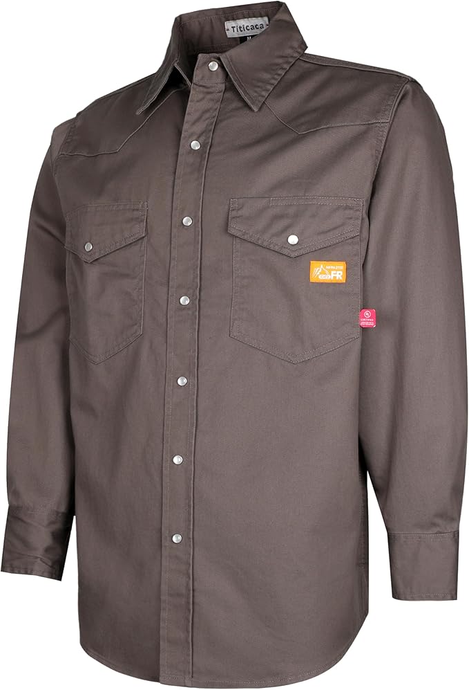 Titicaca FR Shirt Flame Resistant Work Shirt Men's Cotton 7.5oz Welding Shirt