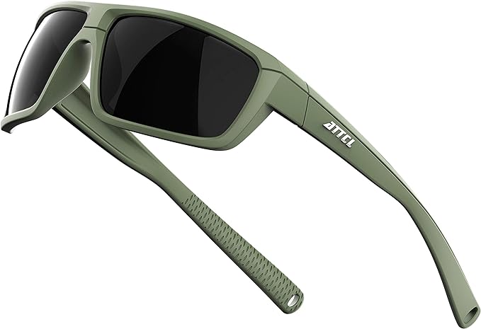 ATTCL Polarized Wrap Fishing Sunglasses Men - Driving Sports Glasses UV Protection
