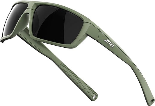 ATTCL Polarized Wrap Fishing Sunglasses Men - Driving Sports Glasses UV Protection