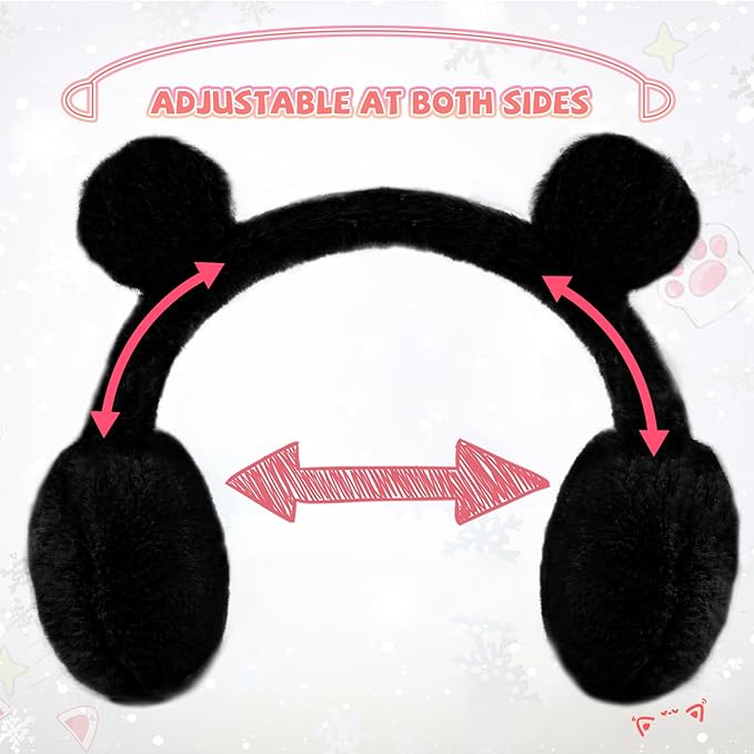 XIAOHAWANG Winter Earmuffs for Kids Girl Warm Ear Muffs Baby Boy Plush Padded Ear Warmer
