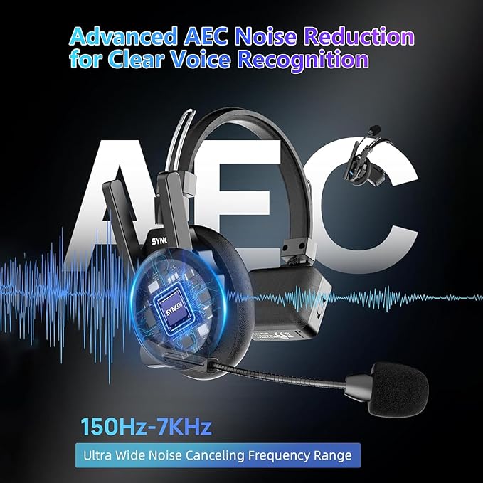 SYNCO XTalk XPro2 2.4GHz Wireless Intercom Headset System with Antenna Enhanced Signal Reception Support 500m/1640ft 2-Person Team Communication Noise Reduction Film Documentary TV Production