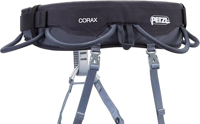 PETZL CORAX Harness - Versatile and Fully Adjustable Rock Climbing, Ice Climbing and Mountaineering Harness