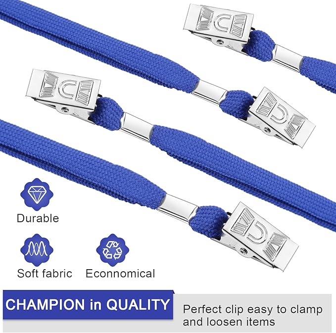 Marspark Lanyards Bulk with Clip Flat Neck Lanyard Badge Lanyard with Swivel Hook Lanyards for ID Cards Holder