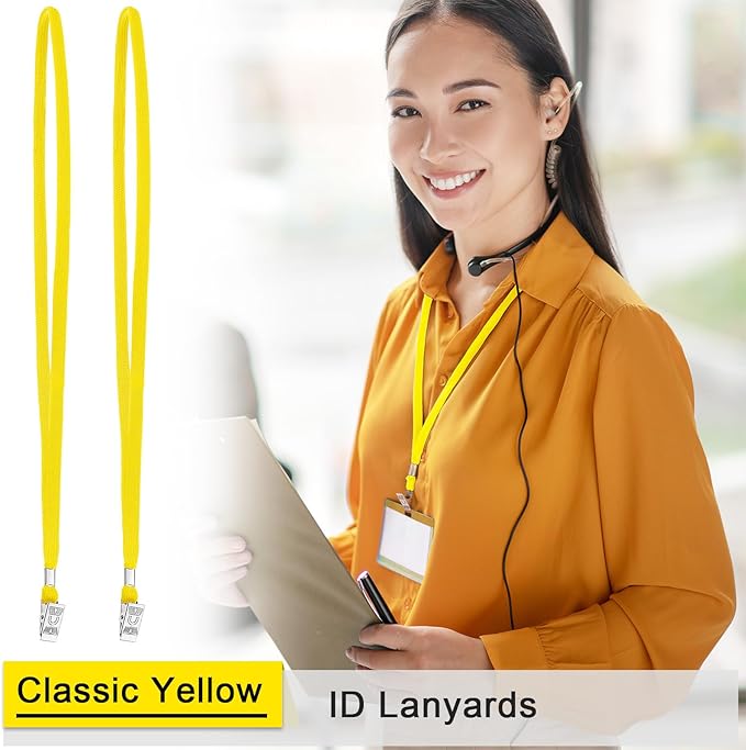 Marspark Lanyards Bulk with Clip Flat Neck Lanyard Badge Lanyard with Swivel Hook Lanyards for ID Cards Holder