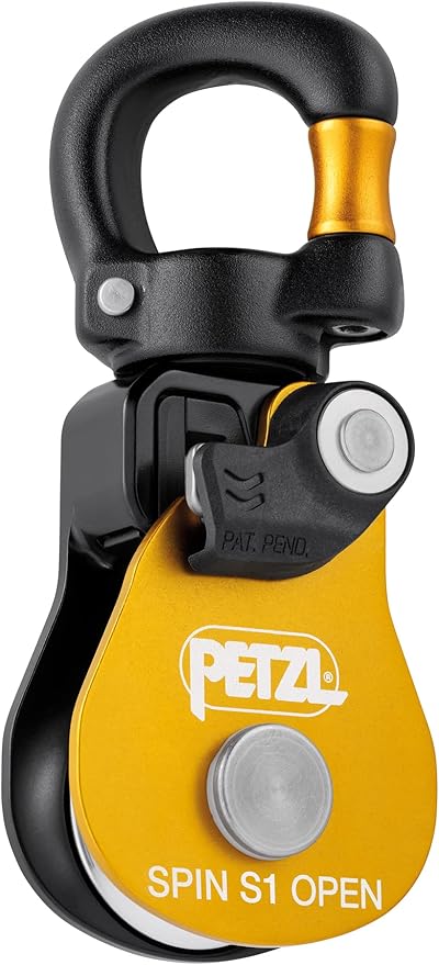 PETZL - Spin S1 Open High Efficiency Pulley with Swivel