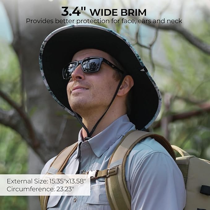 KastKing Sol Armis UPF 50 Boonie Hat - Sun Protection, Fishing, Beach & Hiking, Paddling, Rowing, Kayaking