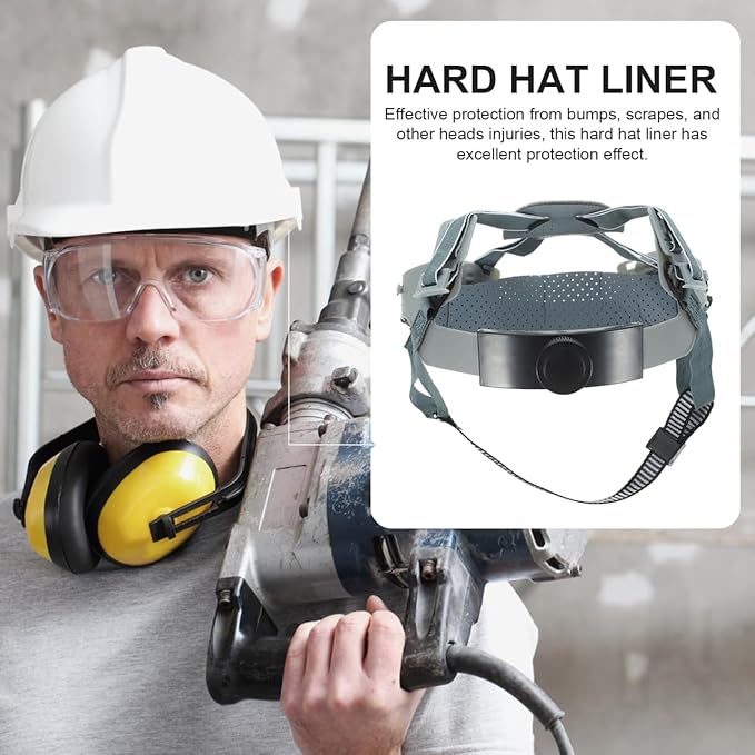Housoutil Hard Hat Suspension Replacement Liner for Enhanced Comfort and Support - Adjustable Knob Design, Comfortable Hard Hat Accessory