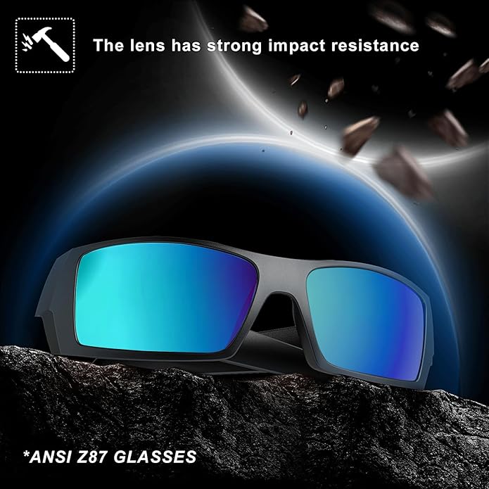 WISTON Z87 Sunglasses Wrap Around Sunglasses for Men Rectangular Safety Glasses UV400 for Sport Working 8231