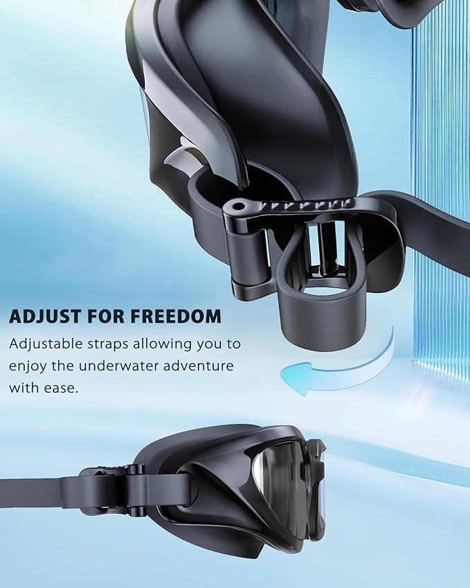 Swim Goggles, Unisex Adult Swimming Goggles Upgraded Anti Fog Anti UV No Leakage Wide View for Men Women Youth