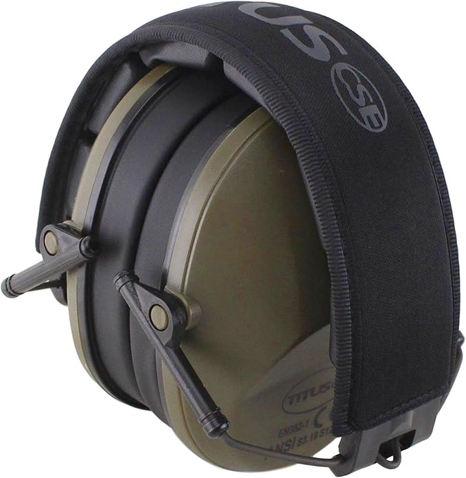 TITUS 2-Series Premium Low Profile Earmuffs, ANSI Rated, High NRR Noise Reduction, Tactical Modular Webbed Headband PPE