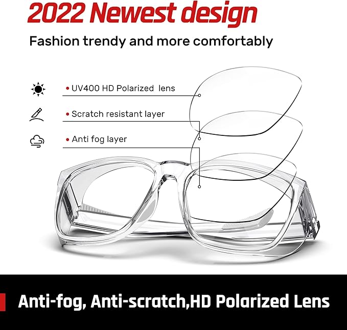 Safety Glasses Anti-Fog Goggles Protective Eyewear Anti Blue Light Protection Glasses For Women And Men