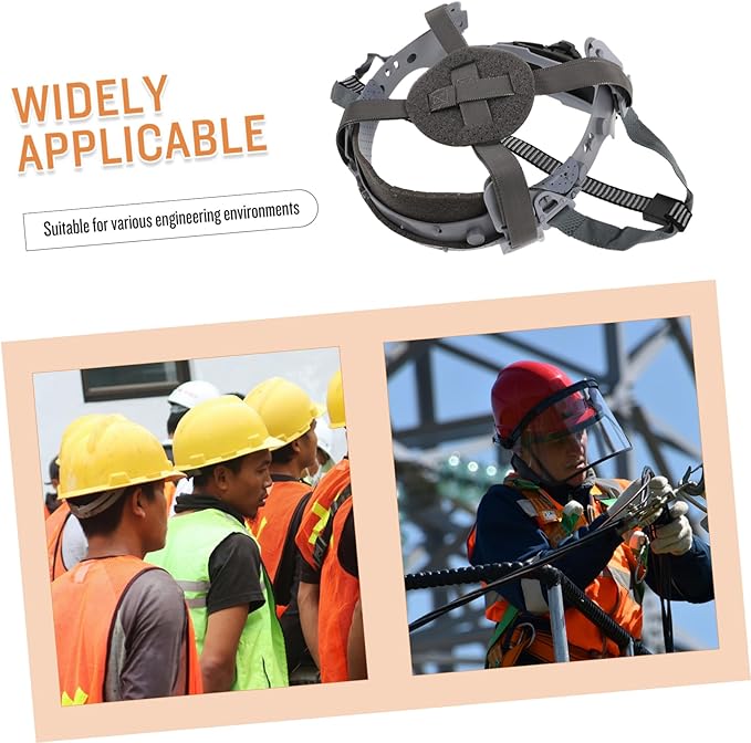 Hard Hat Suspension Liner with Knob Breathable Sweat Absorbent Replacement for Safety Helmets Comfortable and Durable Accessory for Construction Use