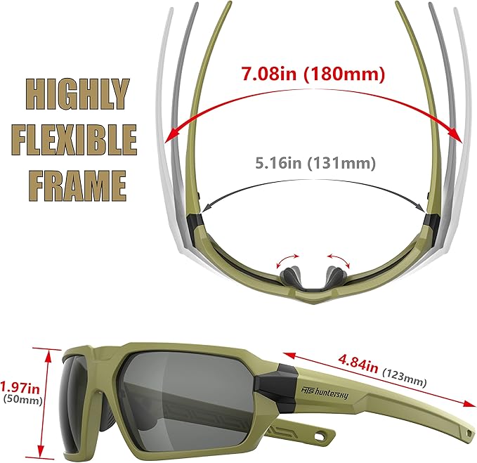 Ballistic Tactical Impact Protection Anti Fog Shooting Glasses Military Grade Airsoft Range…