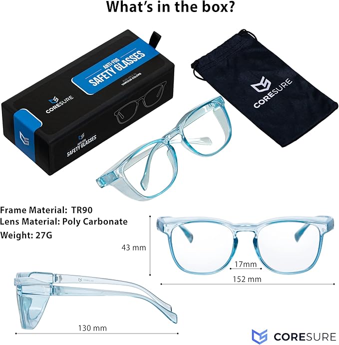 Stylish Anti Fog Safety Glasses Goggles – Eye Protection Glasses