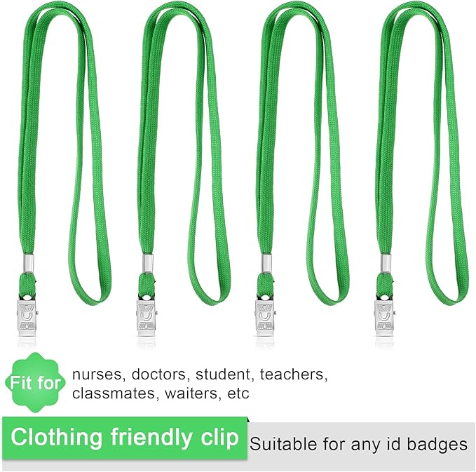 Marspark Lanyards Bulk with Clip Flat Neck Lanyard Badge Lanyard with Swivel Hook Lanyards for ID Cards Holder