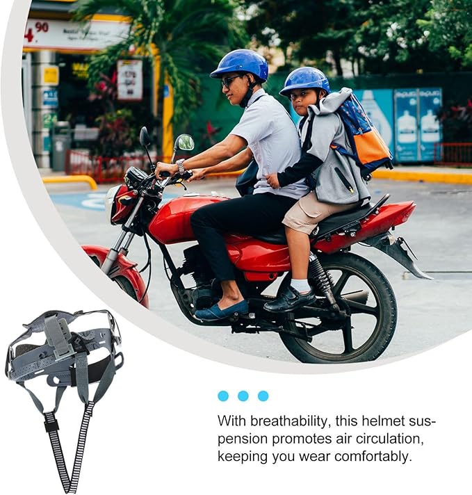 Mobestech Helmet Replacement Suspension Hard Hat Lining Hardhat Suspension Safety Helmet Accessory (4-Point knob)