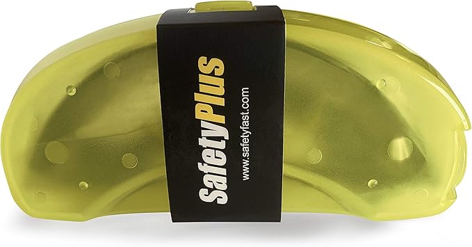 SPG801SM Safety Glasses (Smoke Lens) - ANSI Z87.1 Standards, Scratch Resistant, Wrap Around Lens, Non-Slip Grip, Adjustable Temple & Hinges, UV Protection, Protective Case & Strap Included