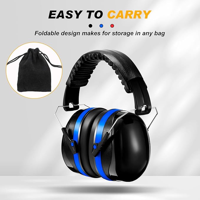 TrelaCo 3 Set 28db Shooting Ear Protection Safety Earmuffs Set for the Range, Shooting and Hunting