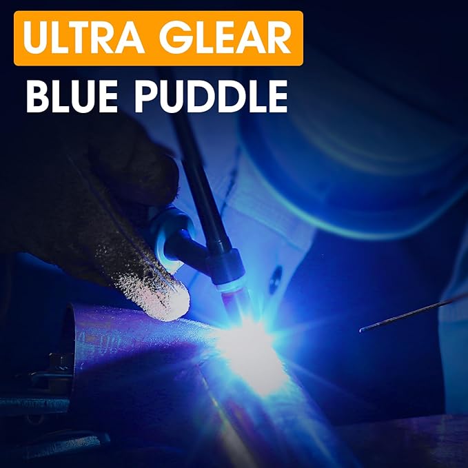 2x4 Auto Darkening Welding Lens, Gold Welding Filter Adjustable Shade 5-13, HD True Color Technology for Pancake and Pipeliner Welding Hoods, Fits Standard Welding Helmets (Thickness 5/16 Inch)