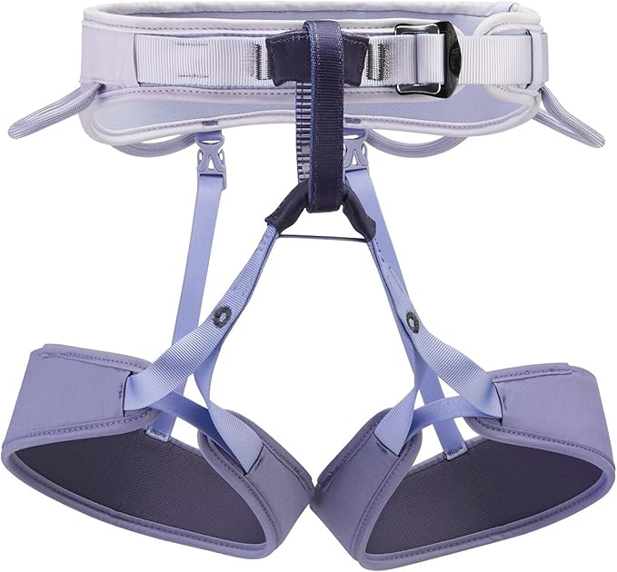 PETZL CORAX LT WOMEN comfortable, durable women's harness for a variety of climbing objectives, XS, lilac white