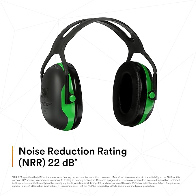 3M PELTOR Ear Muff Hearing Protection, X1 Series, Noise Protection, Construction, Manufacturing, Maintenance, Automotive