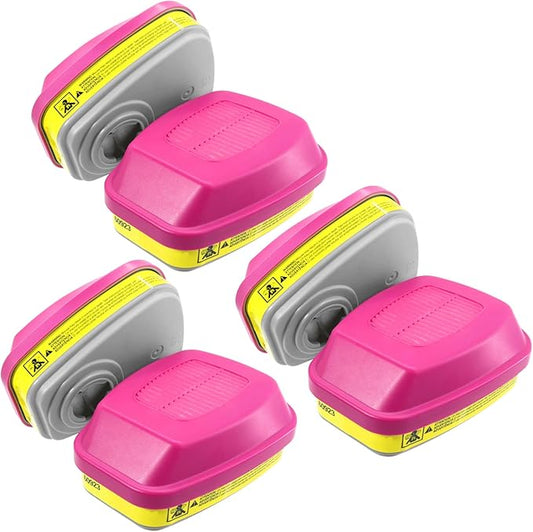 Respirator Cartridge/Filter 60923, 60923 Particulate Filters Compatible with Half and Full Face Respirator, Suitable for Asbestos, Resin, Dust
