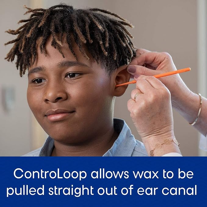 Bionix - Orange ControLoop Ear Curette Tool, Earwax Removal Tool, Helps Remove Wax Buildup, for Safe Earwax Removal, Convenient & Easy-to-Use, Ideal for Healthcare Providers, Single-Use (50 Count)