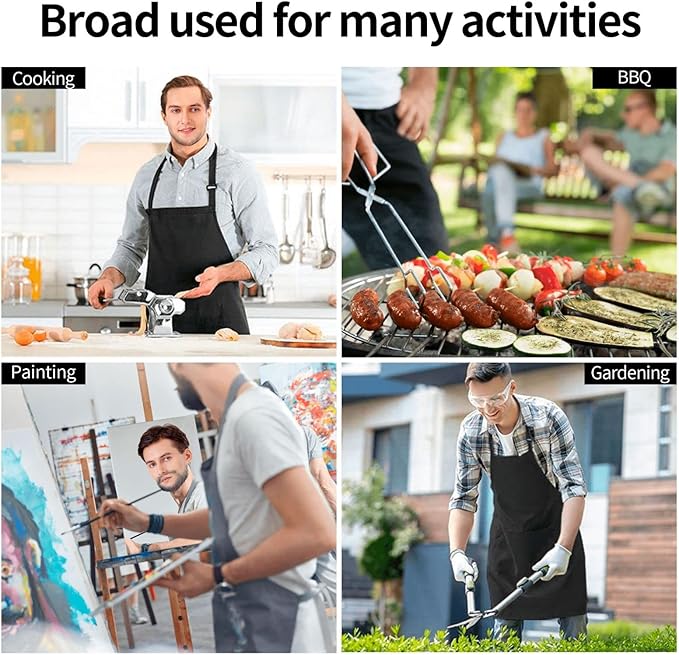 2Pcs Mr Right Mr Always Right Aprons Funny Cooking Kitchen Aprons for Men Chef Waterdrop Resistant Wedding Gifts for Gay Couple Valentine's Day Gifts Engagement Gifts