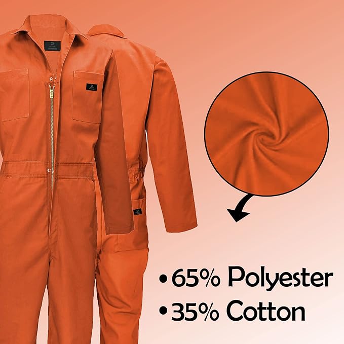 M&M SCRUBS Overall Workwear Men Long Sleeve Coveralls