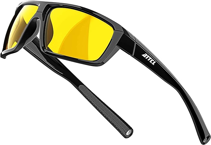 ATTCL Polarized Wrap Fishing Sunglasses Men - Driving Sports Glasses UV Protection
