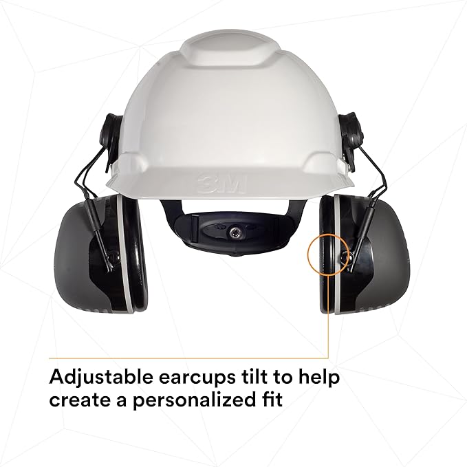 3M PELTOR Ear Muff Hearing Protection, X5 Series, Noise Protection NRR 21 dB, Construction, Manufacturing, Automotive
