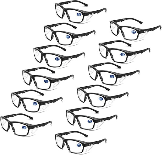 ProtectX Classic Safety Glasses, Anti-Fog Scratch Resistant Lenses, Protective Eyewear for Work, Indoor/Outdoor, ANSI Z87.1