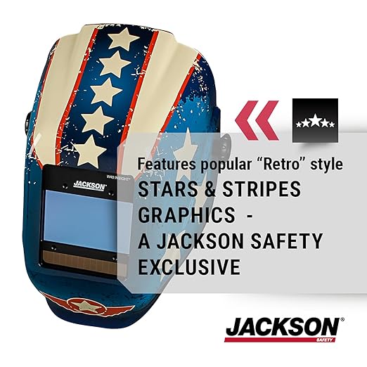 Jackson Safety Insight ADF Welding Helmet - Ultra Lightweight, Auto Darkening Welding Hood with HLX Shell Design - ANSI Z87.1 & CSA Z94.3