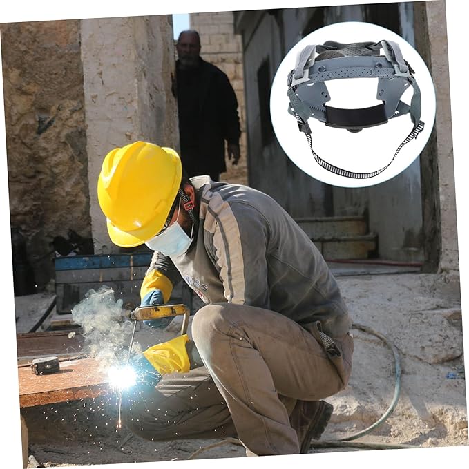 LIFKOME Helmet Replacement Suspension Liner Point Hard Hat Accessory for Secure Fit Cloth Sponge Materials Essential for Safety and Comfort Various Settings