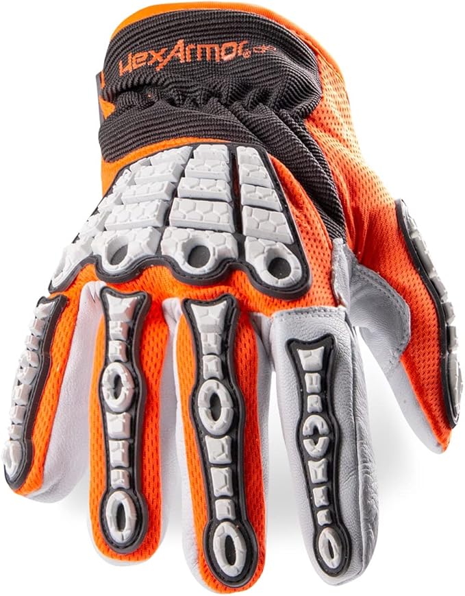 HexArmor Cut-Resistant Impact Protection Breathable Work Gloves | Chrome SLT ® Series 4073 | X-Small