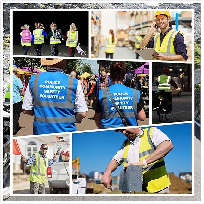 Tydon Guardian Reflective Safety Vest for Women Men High Visibility Security With Pocket Zipper Front Meet ANSI/ISEA Standard