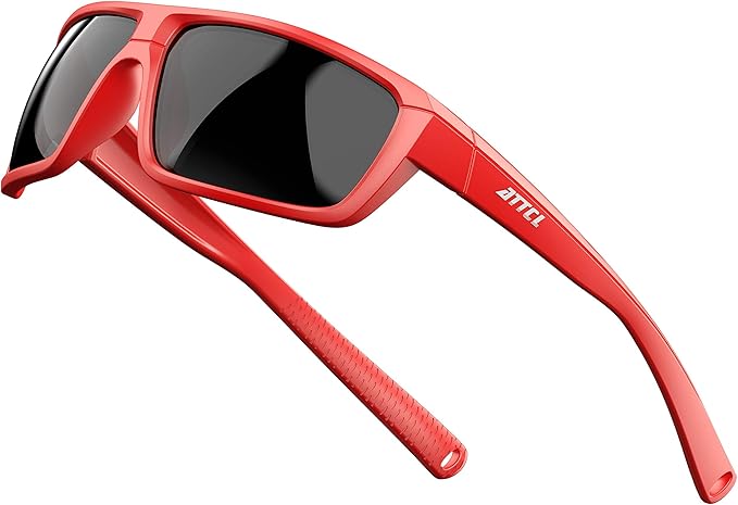 ATTCL Polarized Wrap Fishing Sunglasses Men - Driving Sports Glasses UV Protection